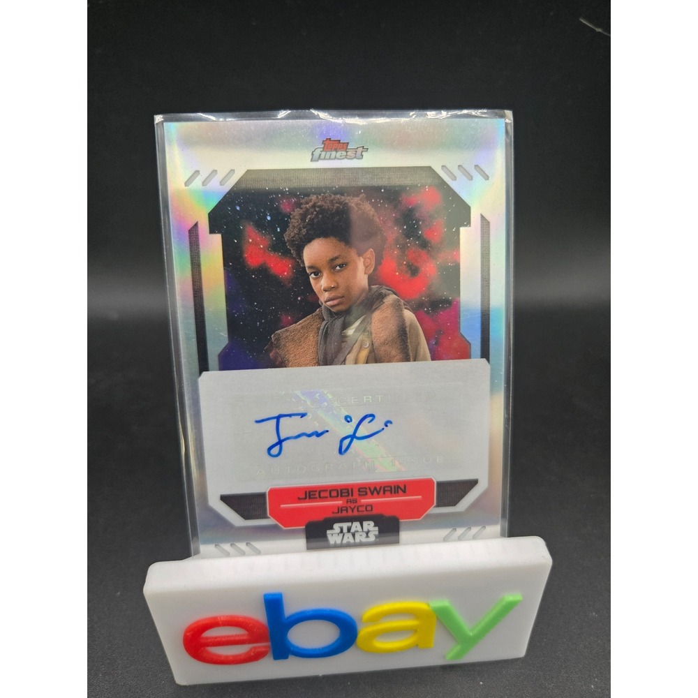 2023 Topps Finest Star Wars Jecobi Swain as Jayco Auto FA-JSW Signed Card